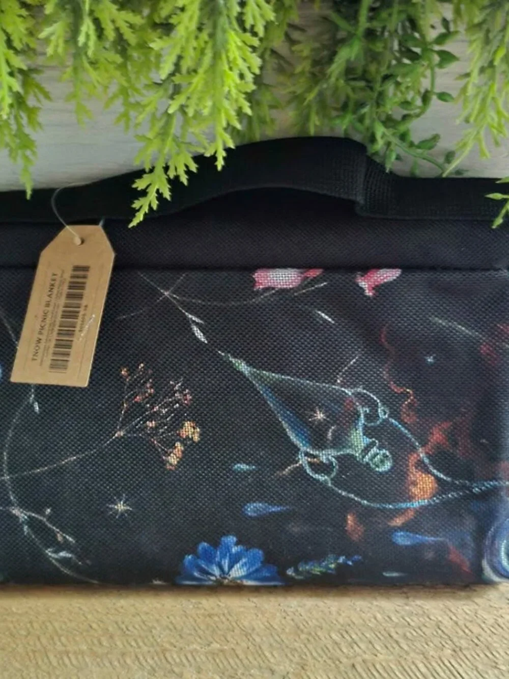 New Fairyloot Picnic Blanket with Carrying Handle Mushrooms, Moths, Flowers